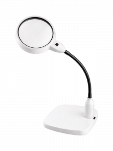 Лупа настольная с подсветкой на гибкой ноге Орбита OT-INL81